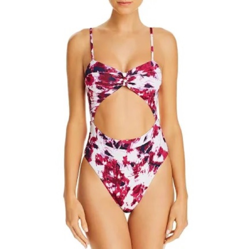 🏷 NWT Aqua cut-out tie back Bathing Suit